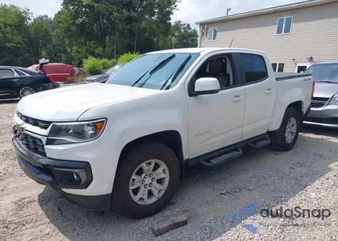 2021 Chevrolet Colorado 4Wd Short Box Lt из США, поврежденный, VIN 1GCGTCEN6M1116735